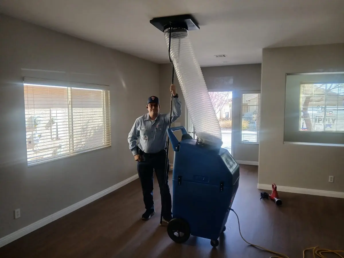 Professional Dryer Vent Cleaning work inside a Miami Springs home